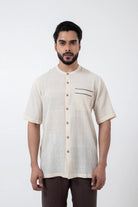 Kala Cotton Off - white Everyday Shirt - CiceroniMen ShirtsInkriti