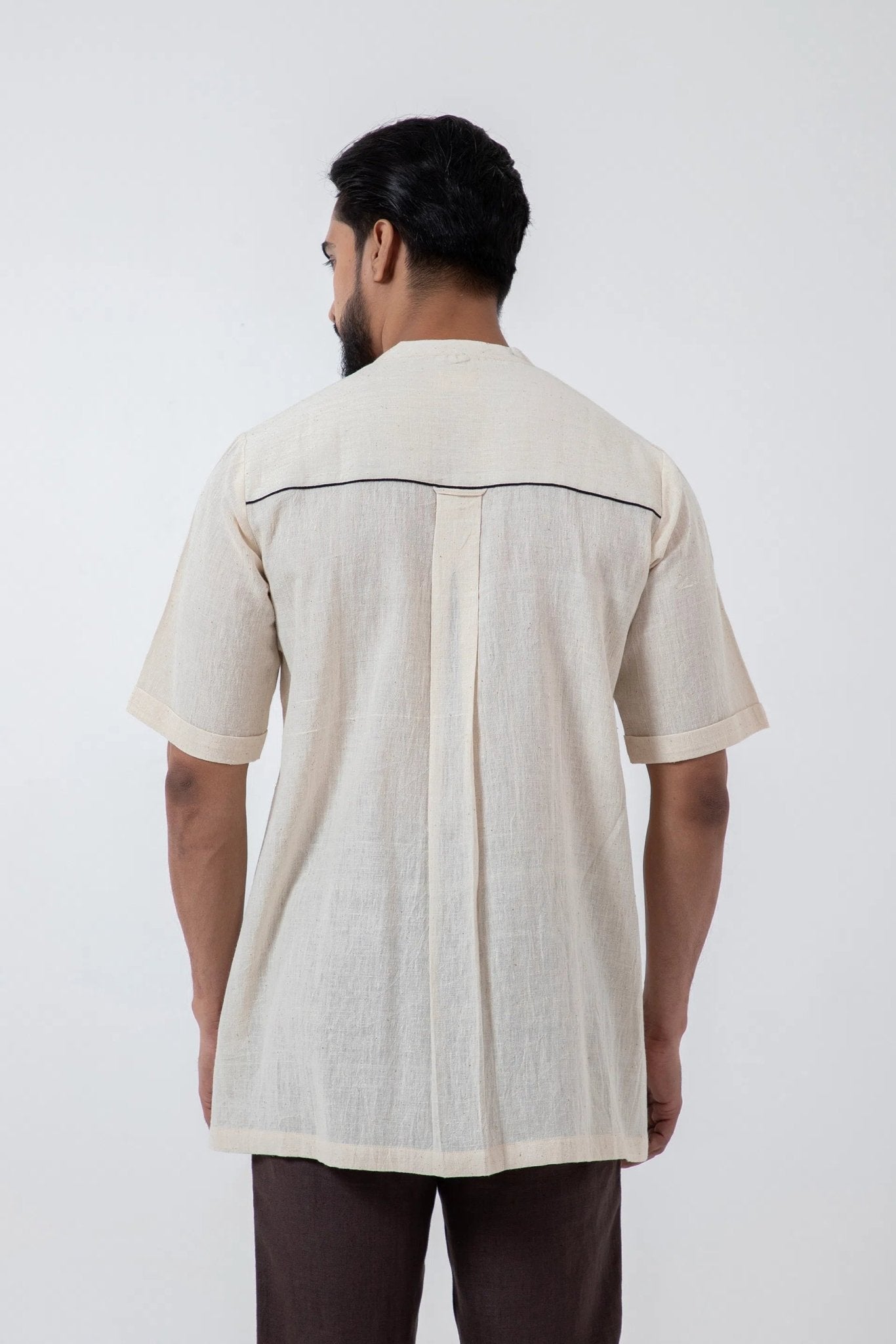 Kala Cotton Off - white Everyday Shirt - CiceroniMen ShirtsInkriti