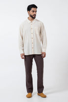 Kala Cotton Off - white Everywhere Shirt - CiceroniMen ShirtsInkriti