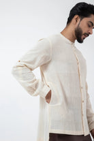 Kala Cotton Off - white Reliable Shirt - CiceroniMen ShirtsInkriti