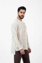 Kala Cotton Off - white Reliable Shirt - CiceroniMen ShirtsInkriti