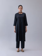 Kalchakra Black Kurta - CiceroniKurta Set, Festive WearShades of India