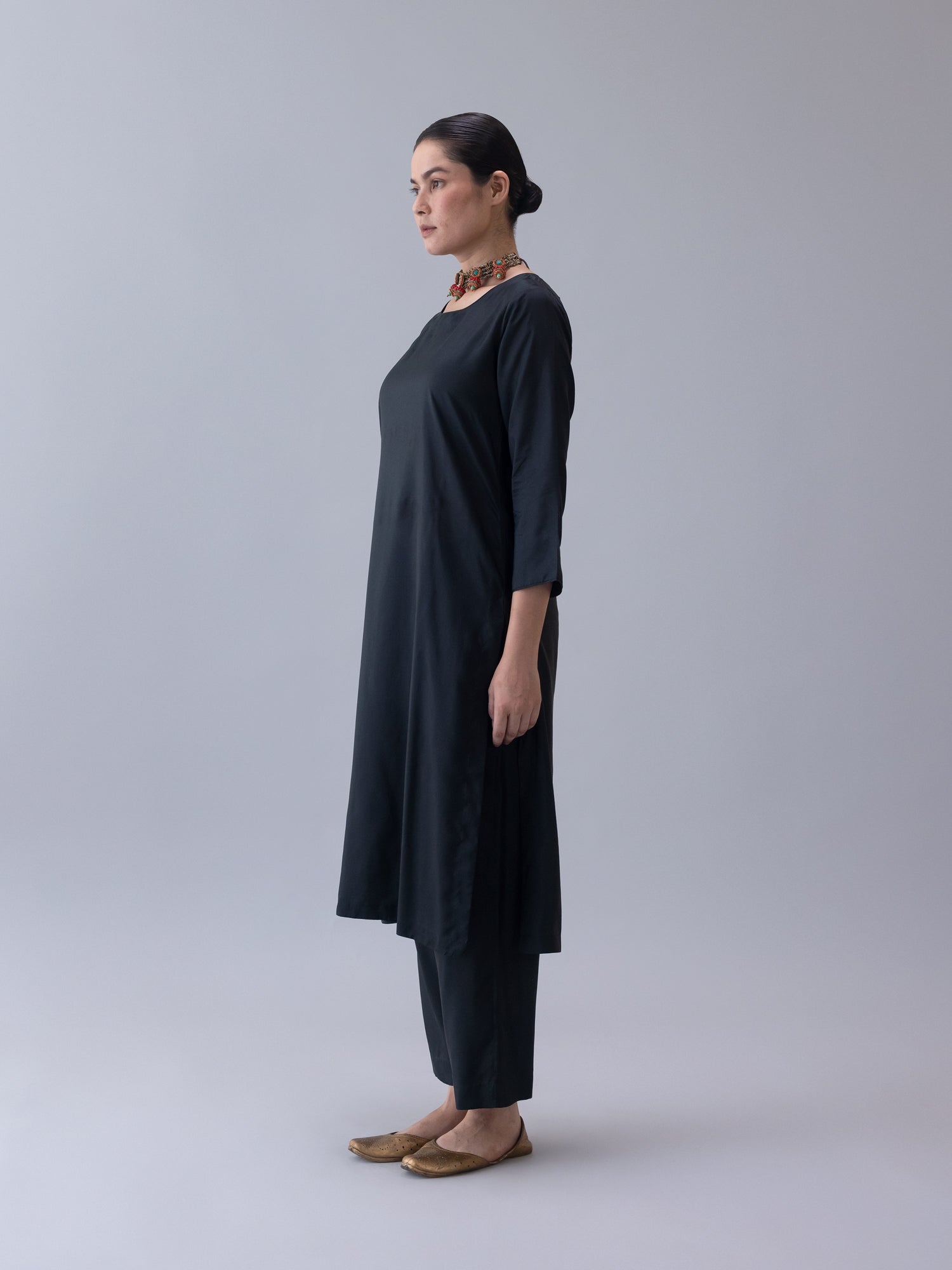 Kalchakra Black Kurta - CiceroniKurta Set, Festive WearShades of India