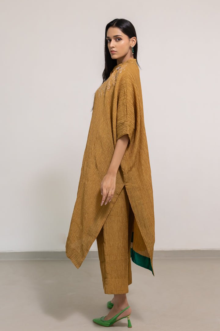 Kalindi Buttondown Kaftan Set - CiceroniKurta Set, Festive WearSilai Studio