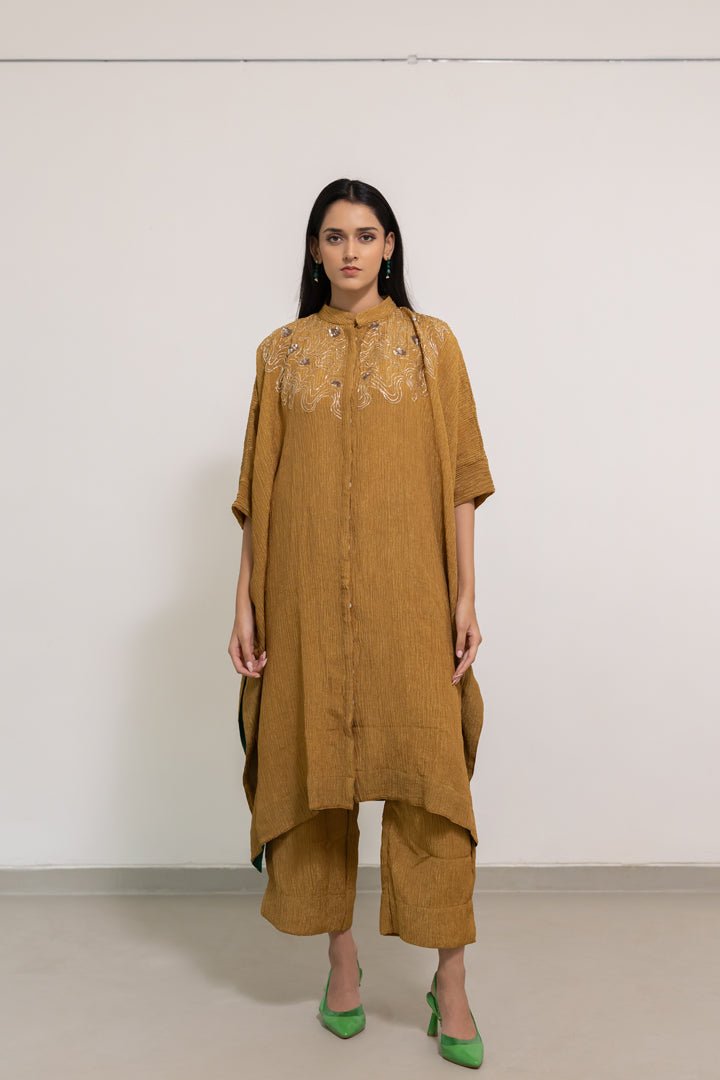 Kalindi Buttondown Kaftan Set - CiceroniKurta Set, Festive WearSilai Studio