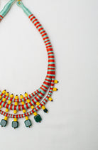 Kanak Leher Necklace - Coral - CiceroniNeckpieceBandish