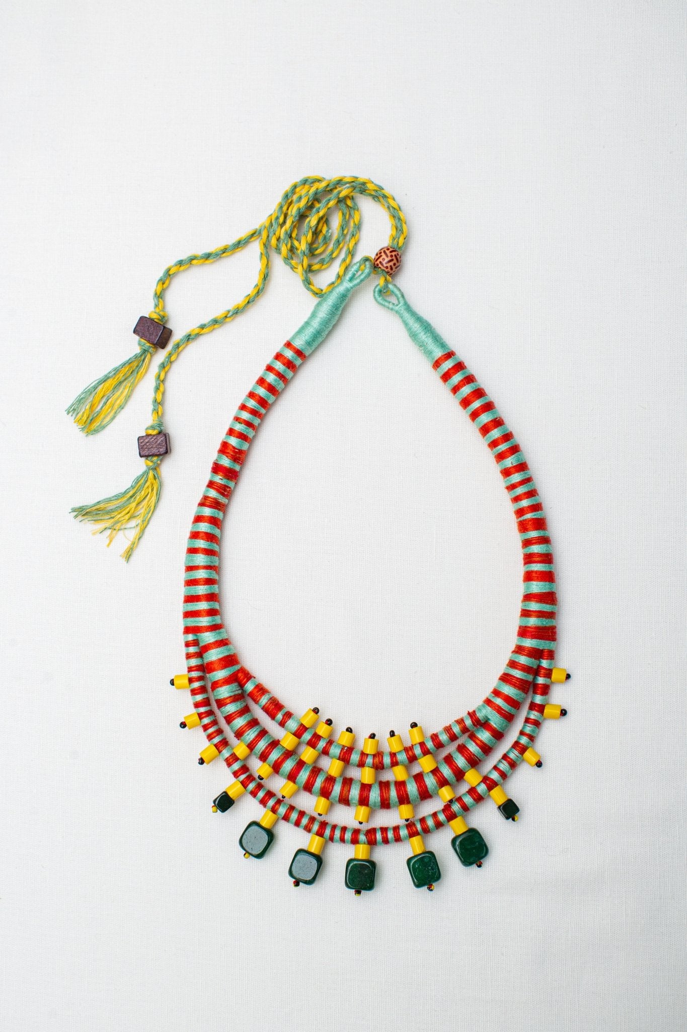 Kanak Leher Necklace - Coral - CiceroniNeckpieceBandish