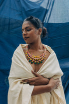Kanak Leher Necklace - Coral - CiceroniNeckpieceBandish