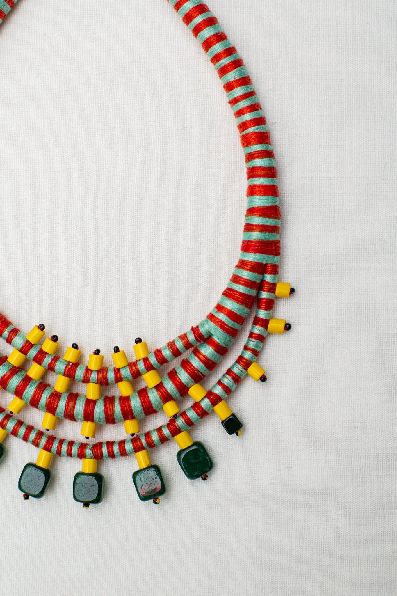 Kanak Leher Necklace - Coral - CiceroniNeckpieceBandish