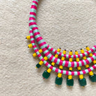 Kanak Leher Necklace - Pink - CiceroniNeckpieceBandish