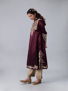 Kanchan Wine Kurta - CiceroniKurtaShades of India