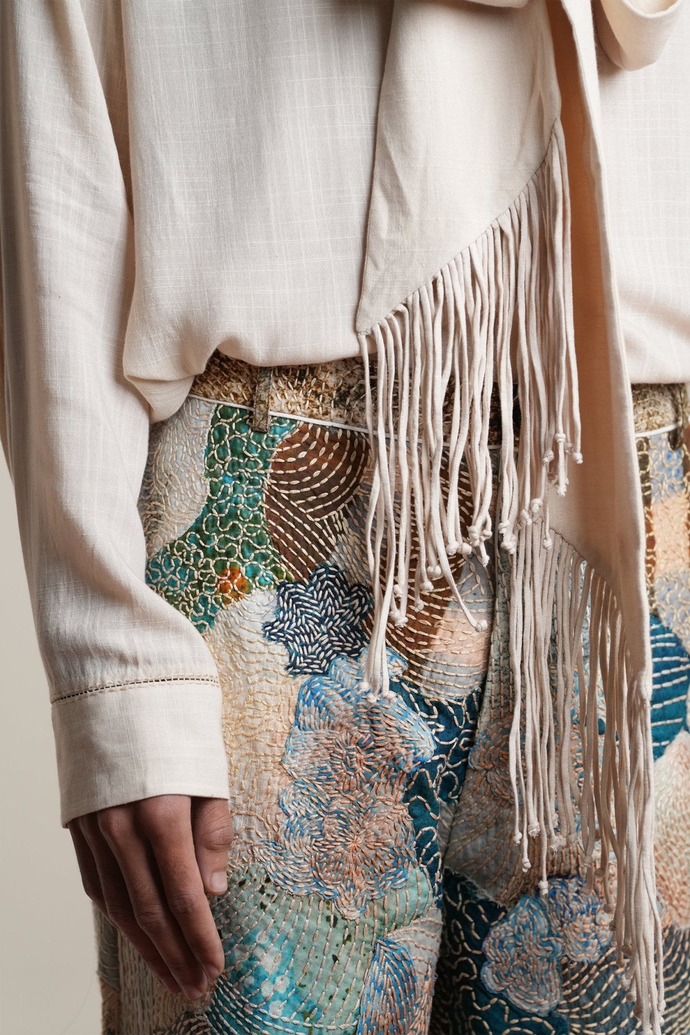 Kantha Emb. Trouser - CiceroniPantsTil