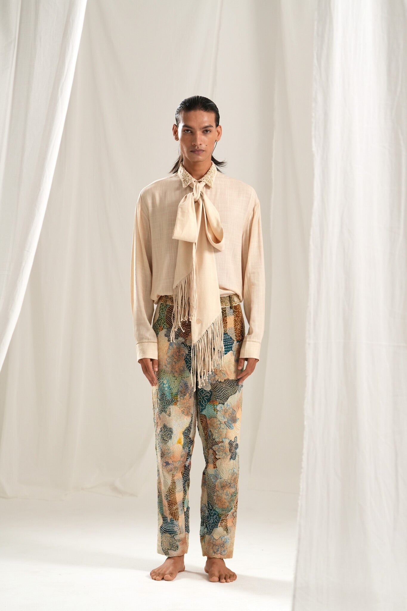 Kantha Emb. Trouser - CiceroniPantsTil