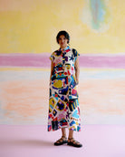 Kara Kaftan Dress in Arcade Print - CiceroniDressesHappi Space