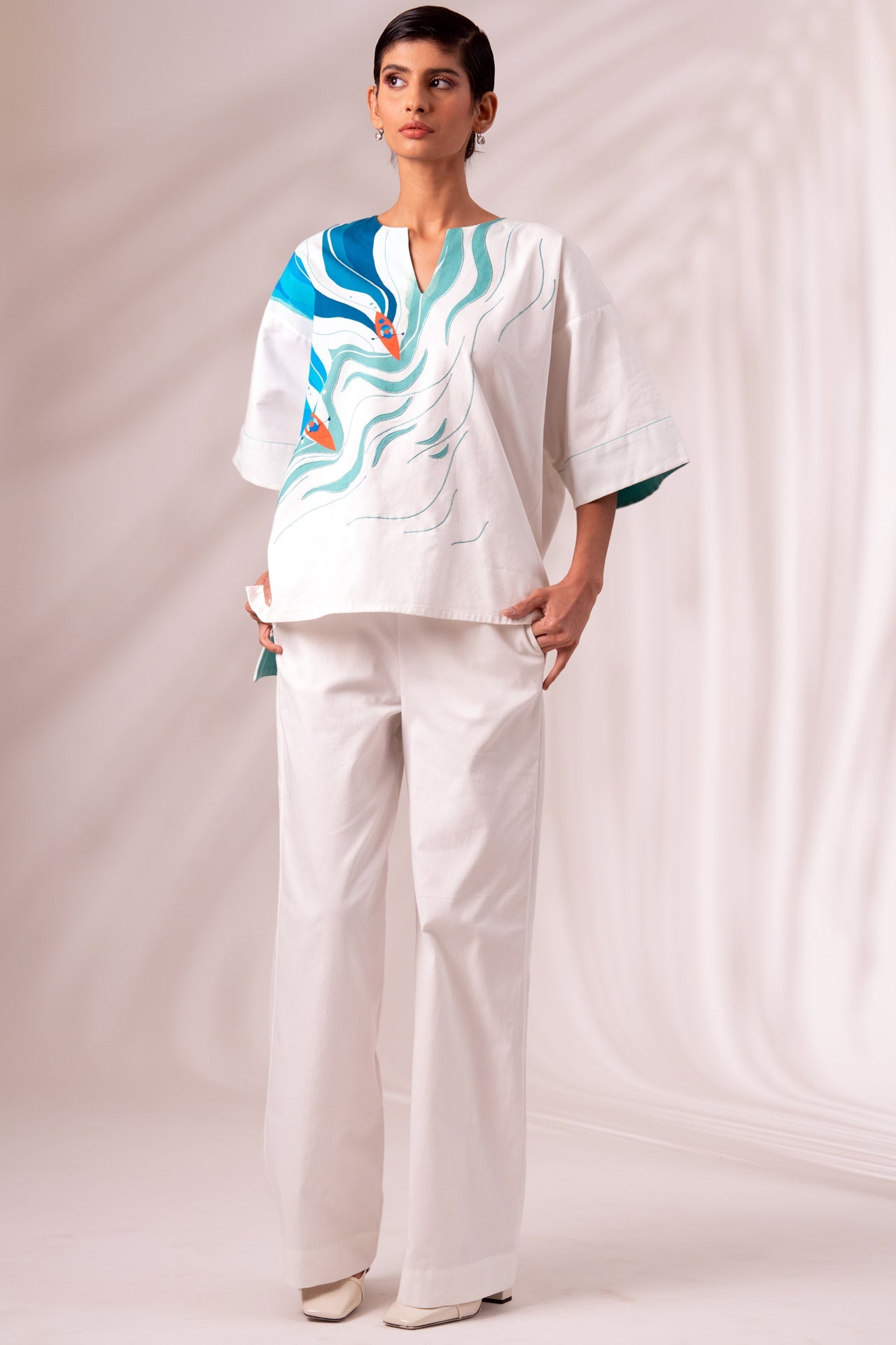 Kara - The Floating Boat Top - CiceroniTopsMadder Much