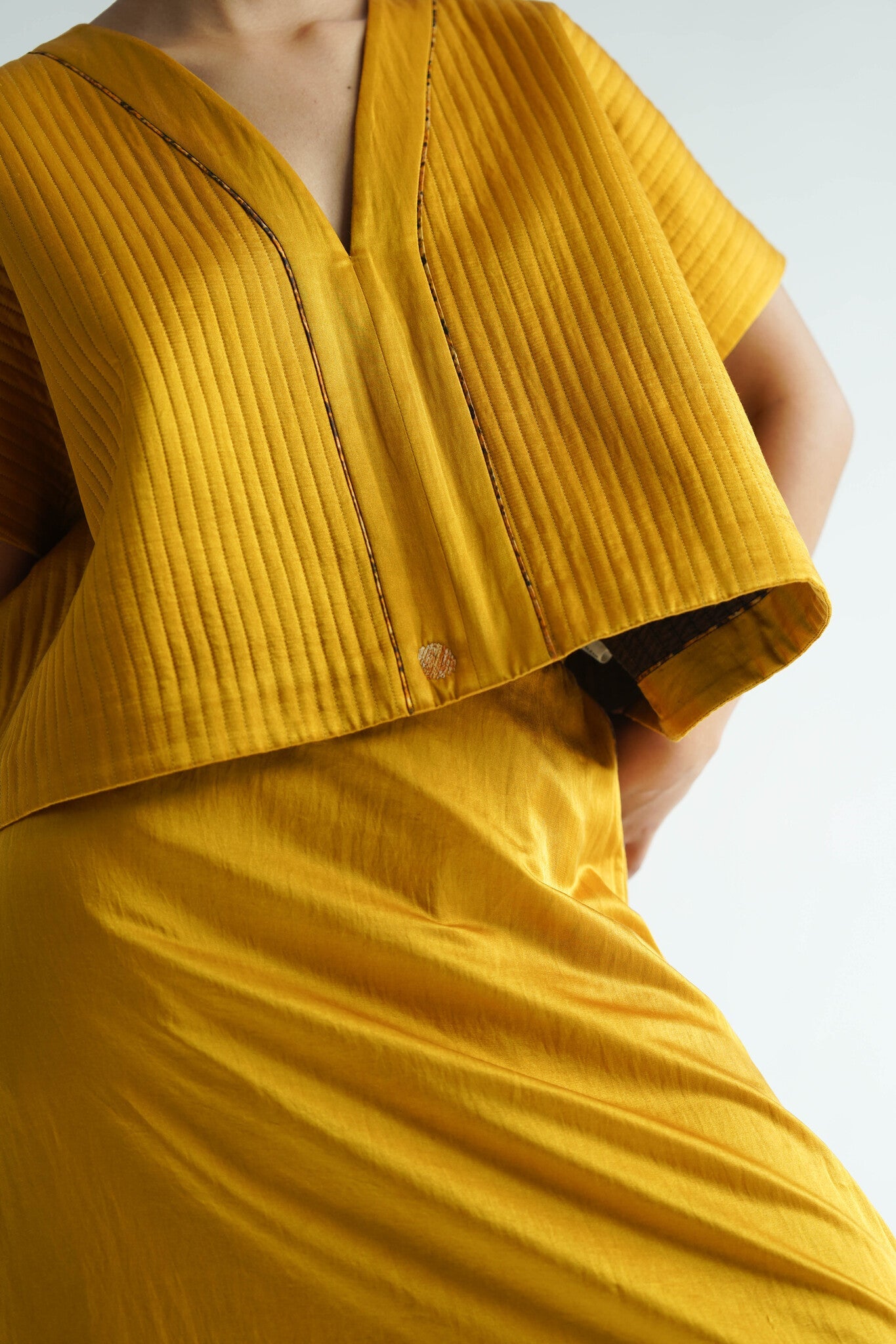 Karashi Quilted Top with Drape Trouser - CiceroniCo - ord SetTil