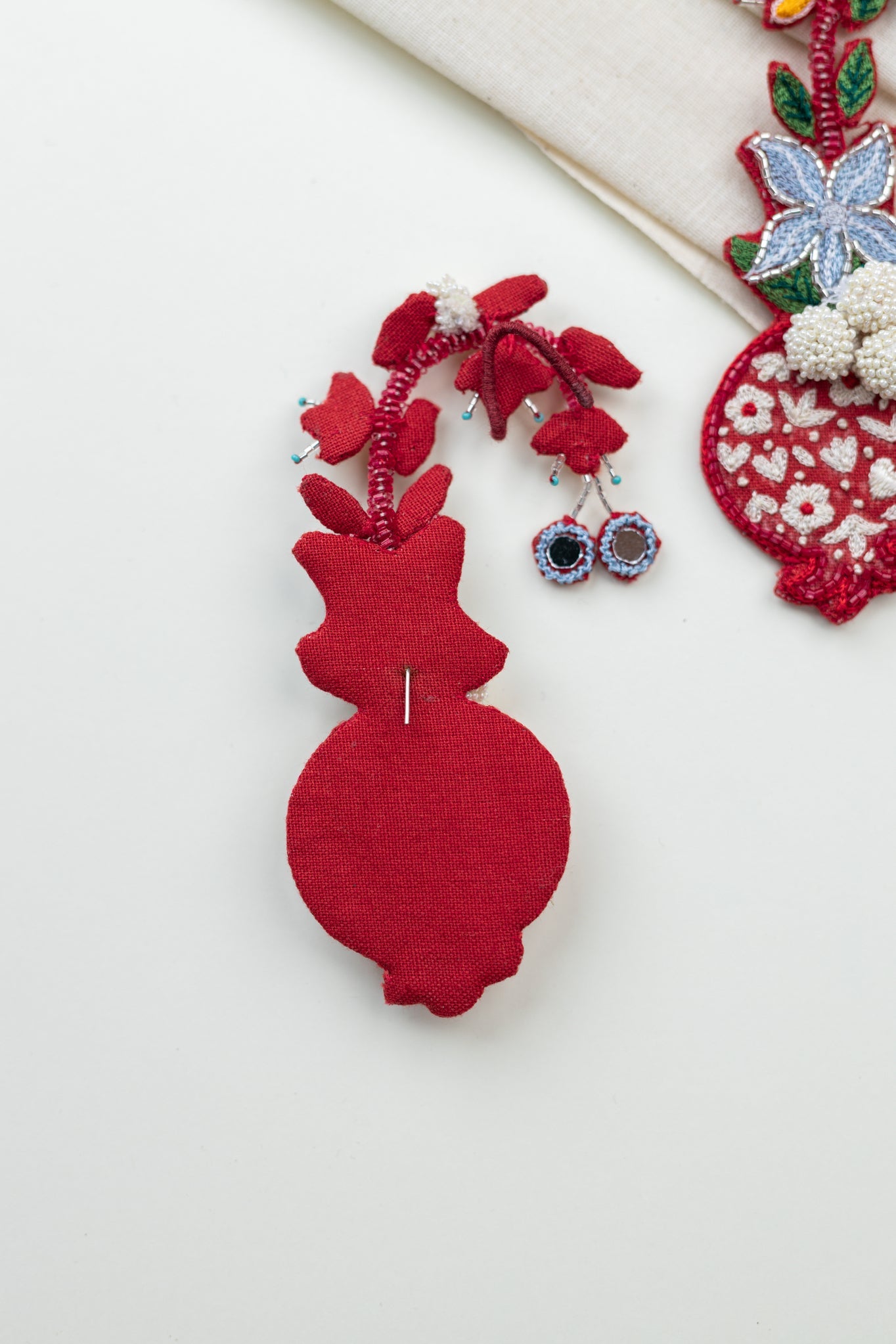 Karishma Earrings - Red - CiceroniEarringsKrutiArts