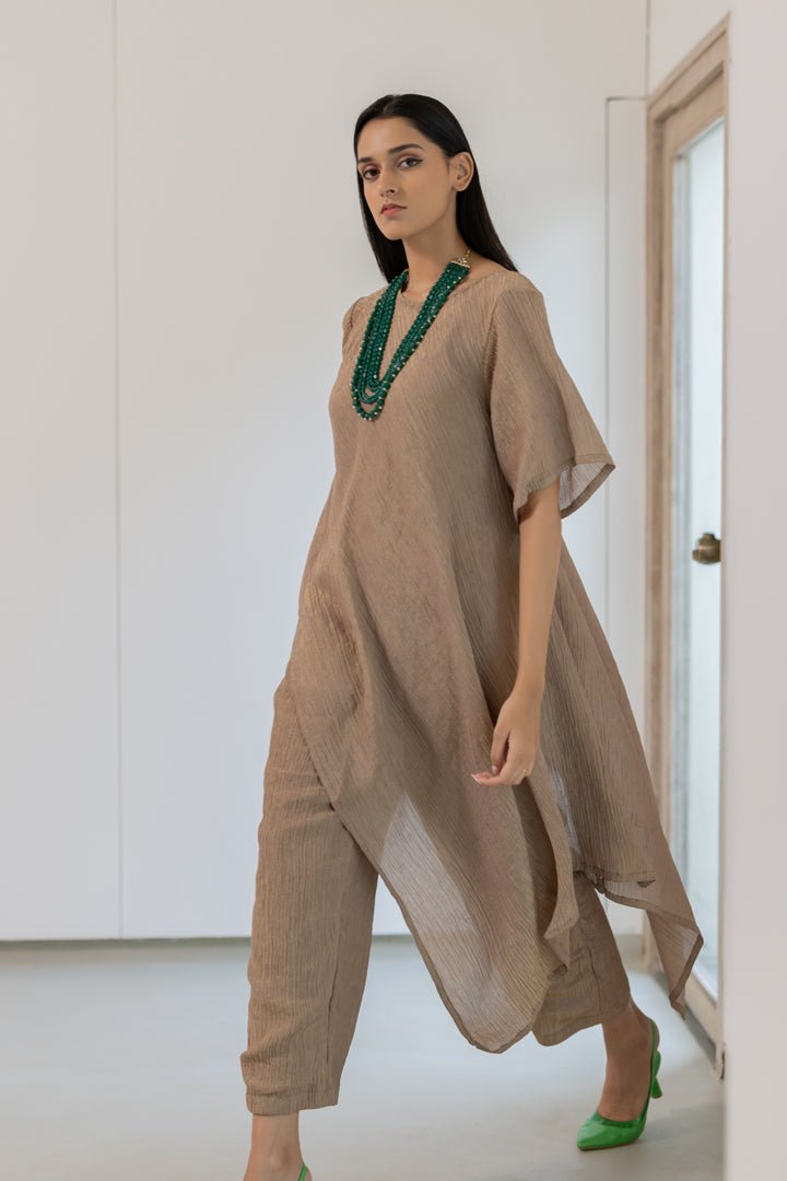 Kasturi Asymetric Co - ord Set - CiceroniKurta Set, Everyday WearSilai Studio