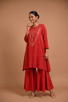 Kathan Tunic - CiceroniKurta, Festive WearRang by Rajvi