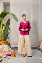 Kaveri Set - Pink and Cream White - CiceroniCo - ord SetRAAS Life