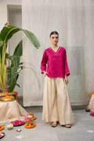 Kaveri Set - Pink and Cream White - CiceroniCo - ord SetRAAS Life