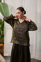 Kaveri Top - Black and Gold - CiceroniTopsRAAS Life