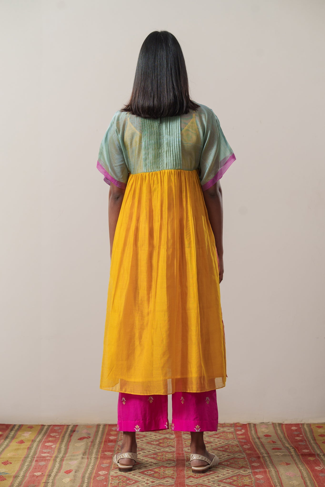 Kesar Gulabi Tunic - CiceroniTunicsRaga & Co.