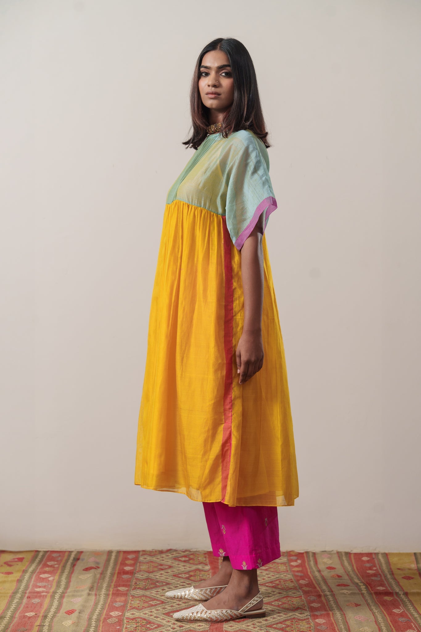 Kesar Gulabi Tunic - CiceroniTunicsRaga & Co.
