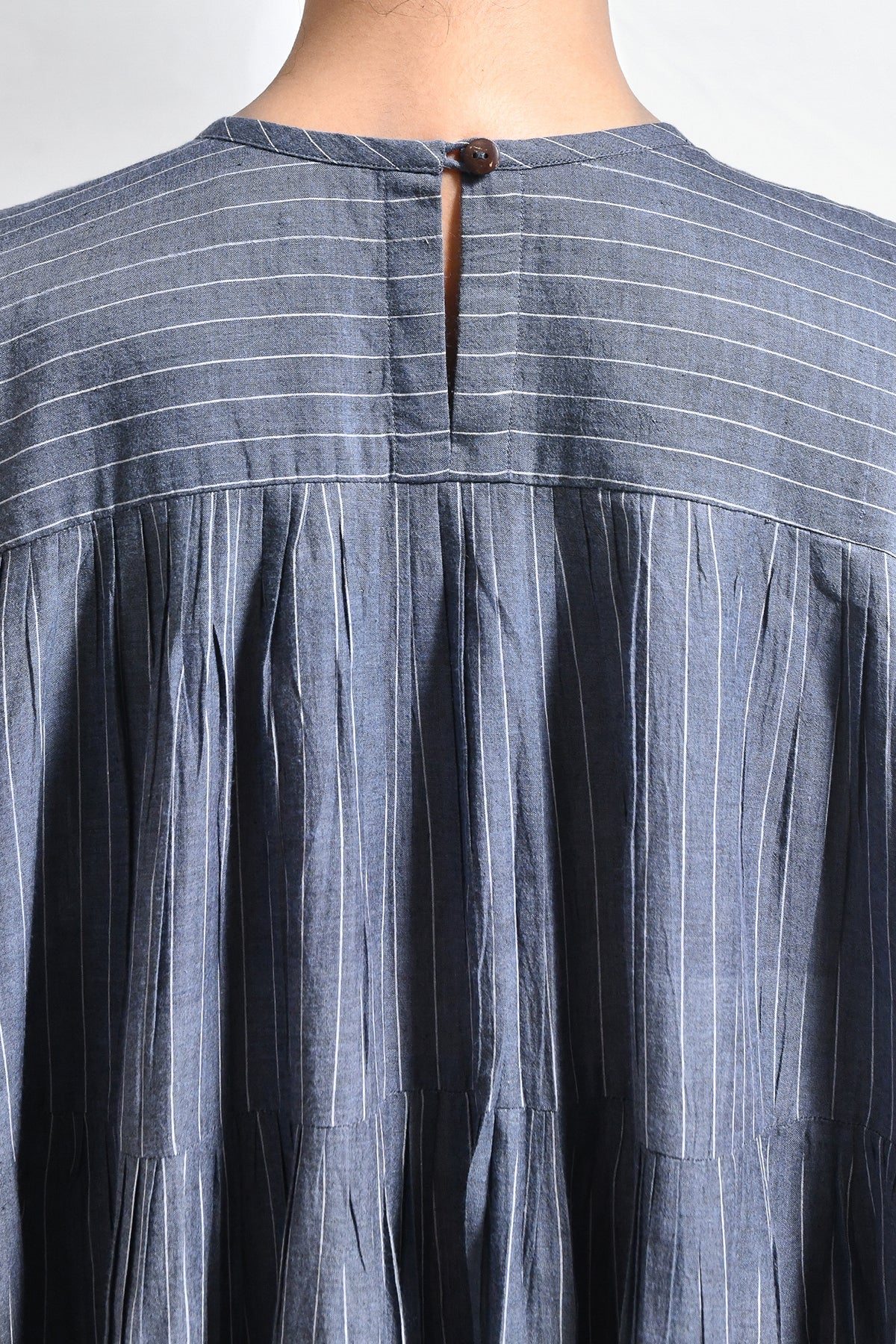 Khadi Striped Tier Dress - CiceroniDressesHiranya
