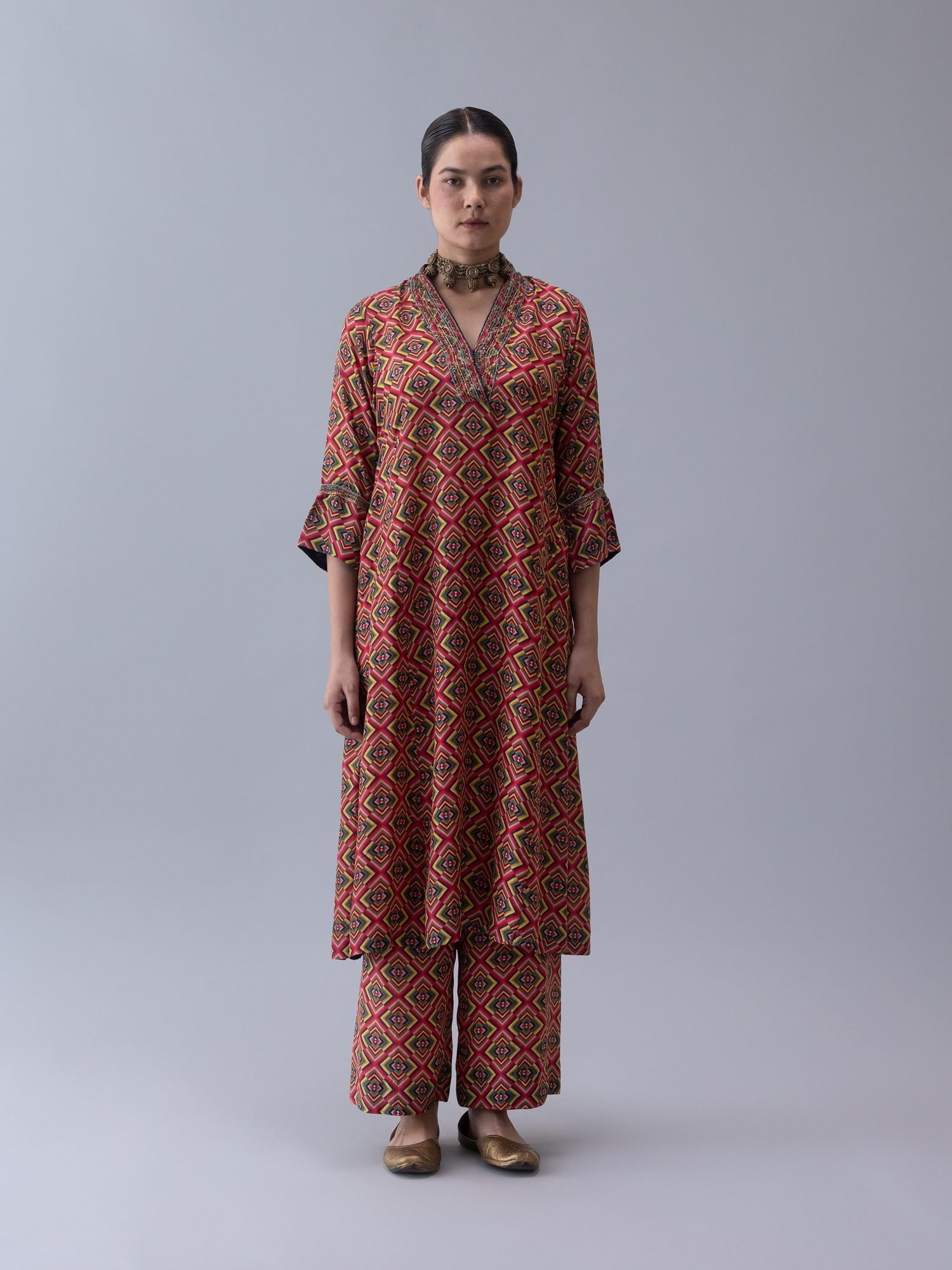 Khamtie Multi Kurta - CiceroniKurta Set, Festive WearShades of India