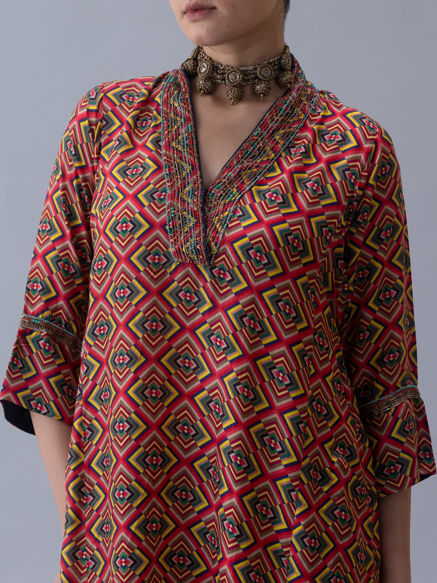 Khamtie Multi Kurta - CiceroniKurta Set, Festive WearShades of India