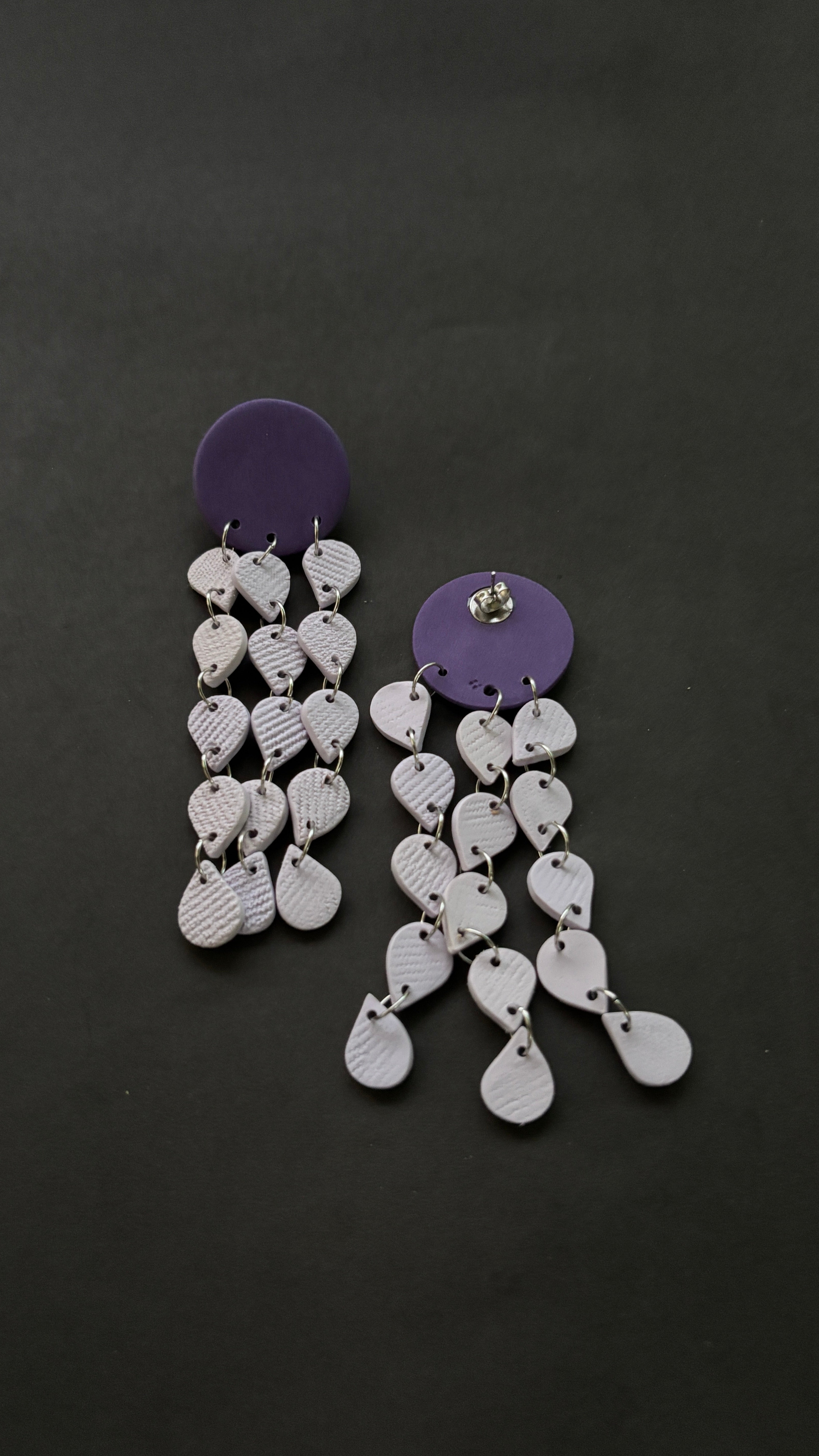 Khonsu - Purple and Lavender - CiceroniEarringsColoured Ears