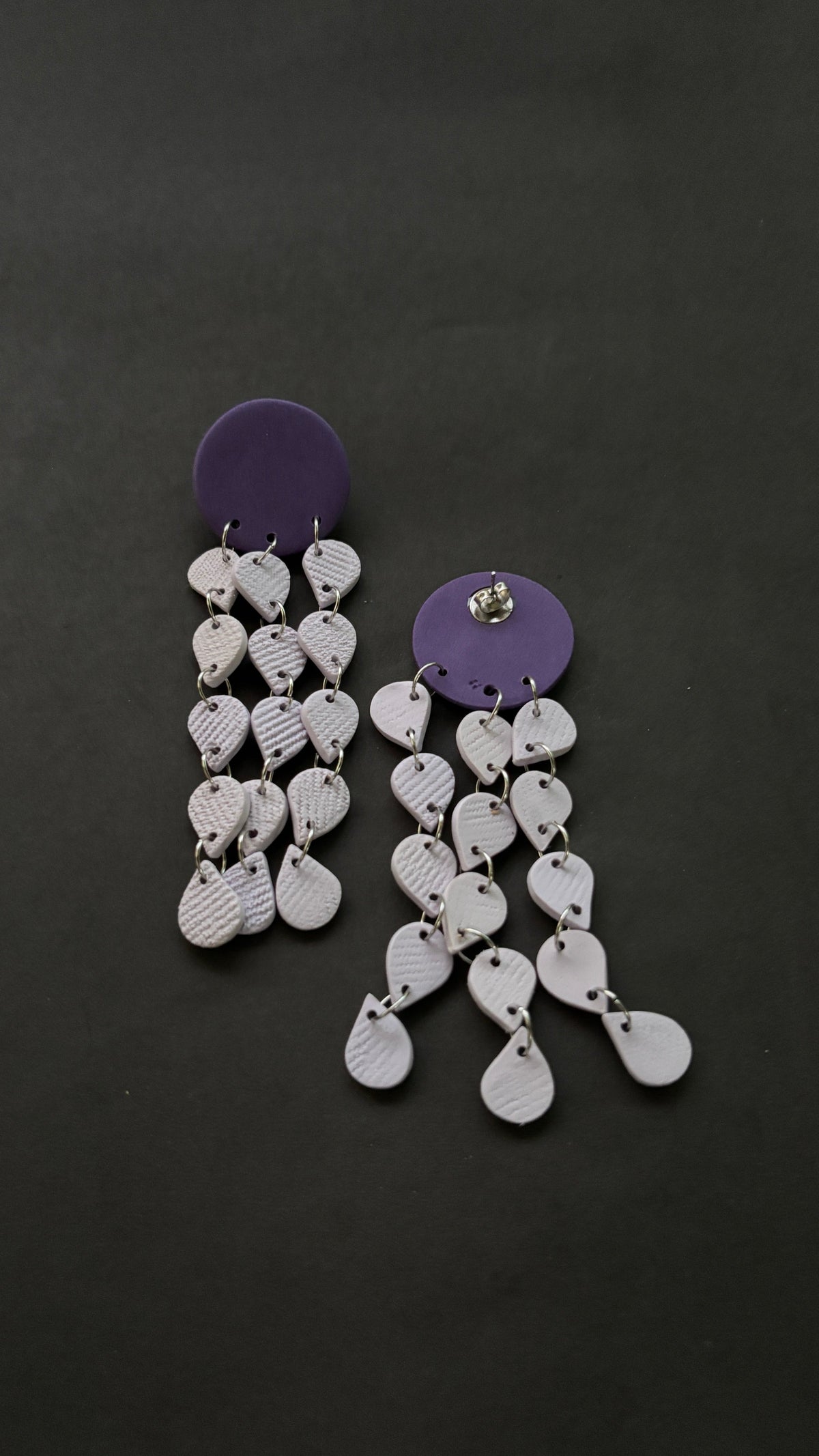 Khonsu - Purple and Lavender - CiceroniEarringsColoured Ears