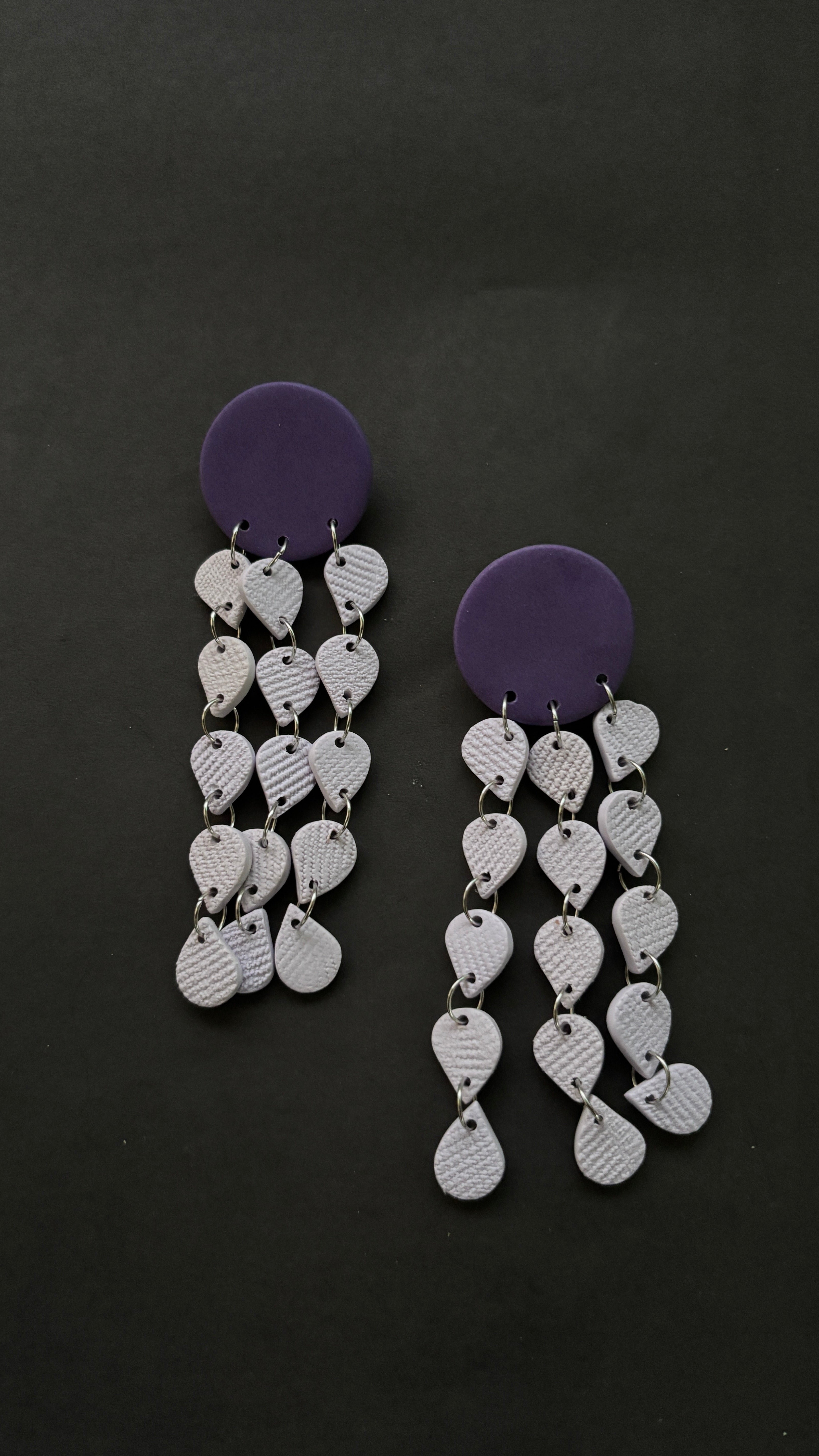 Khonsu - Purple and Lavender - CiceroniEarringsColoured Ears