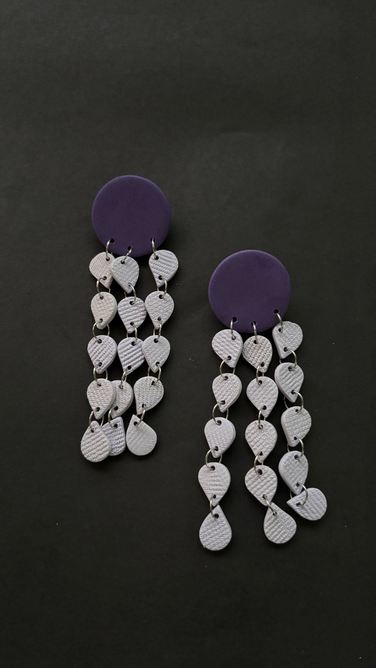 Khonsu - Purple and Lavender - CiceroniEarringsColoured Ears