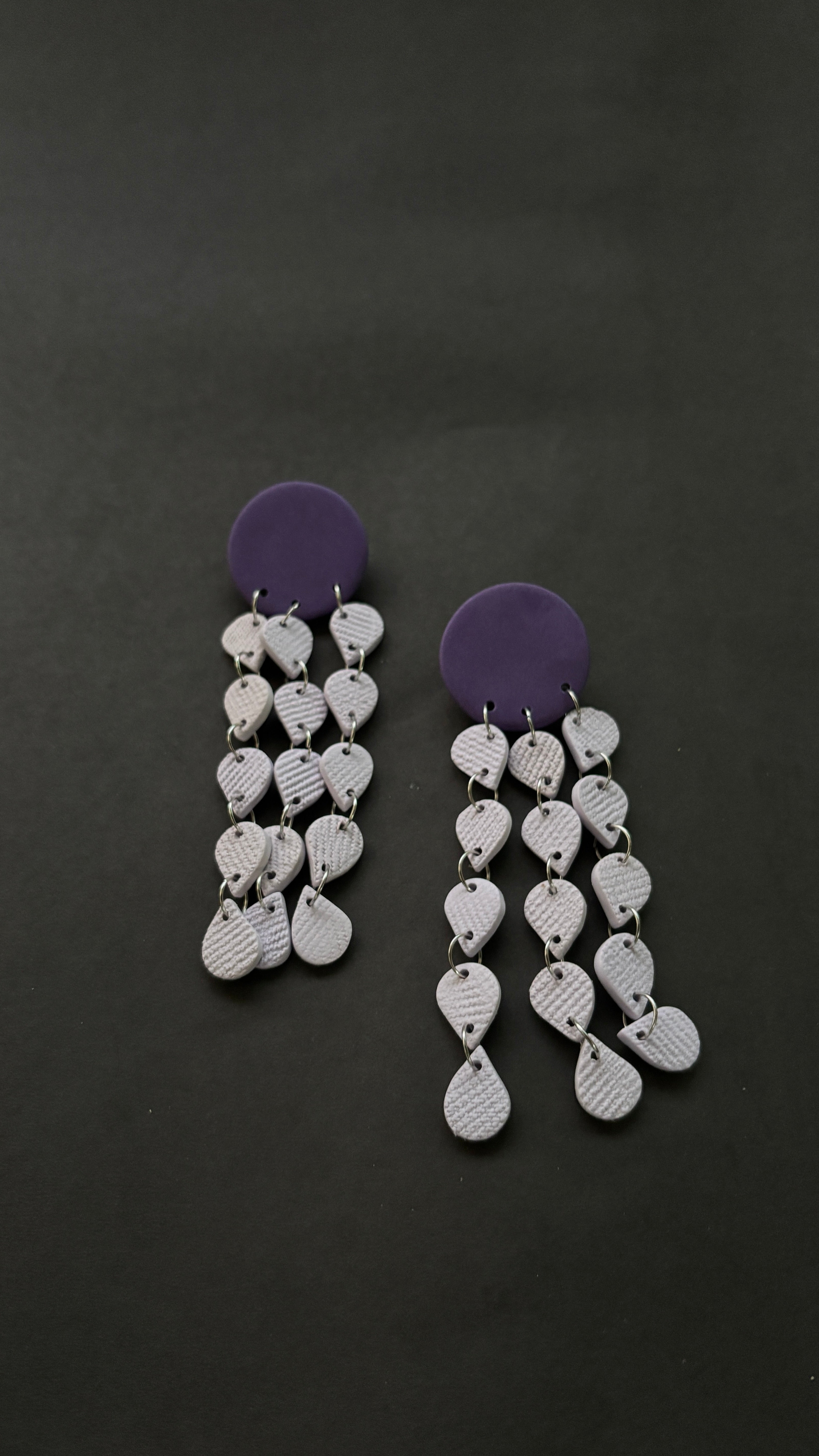 Khonsu - Purple and Lavender - CiceroniEarringsColoured Ears