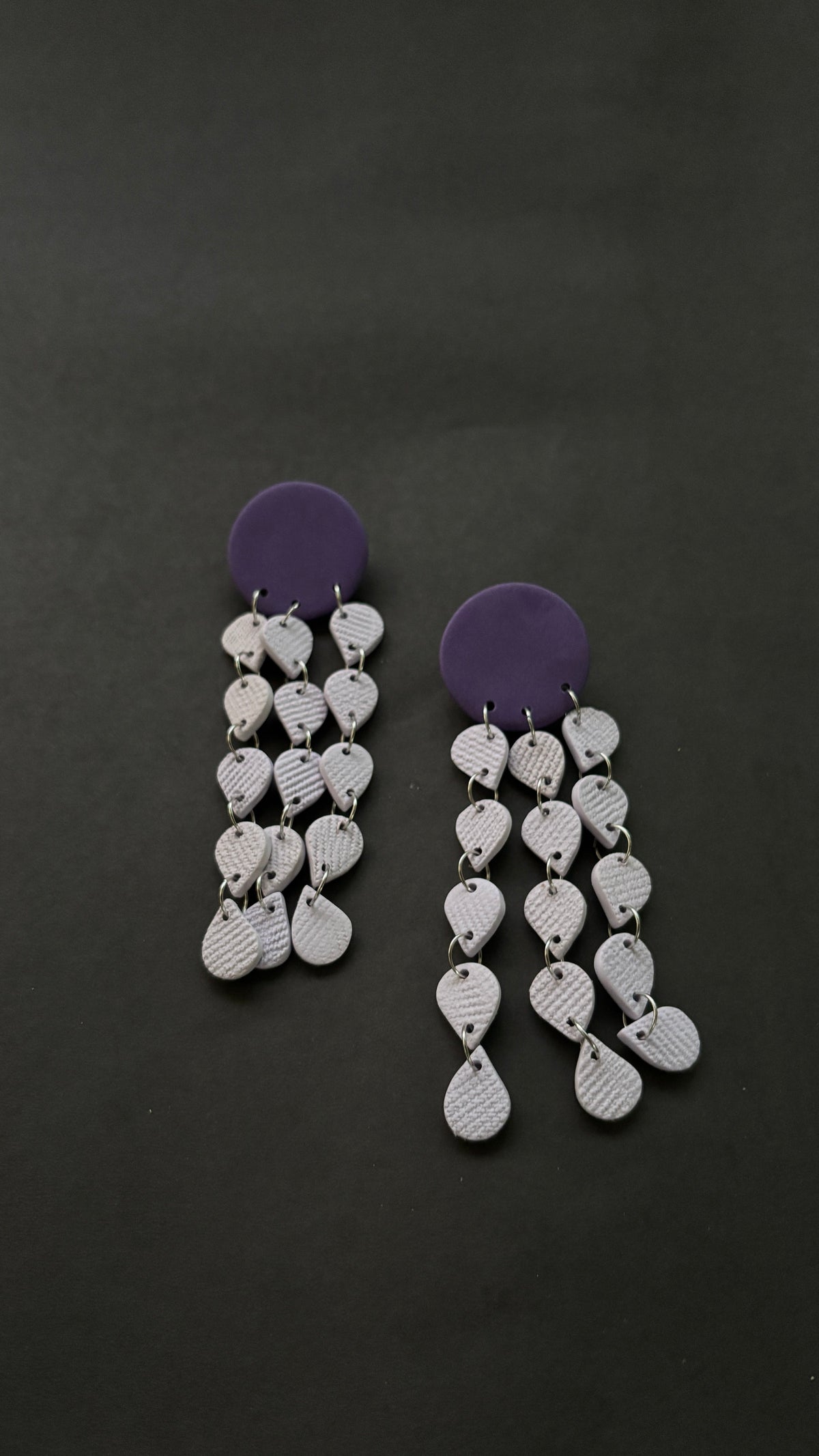 Khonsu - Purple and Lavender - CiceroniEarringsColoured Ears