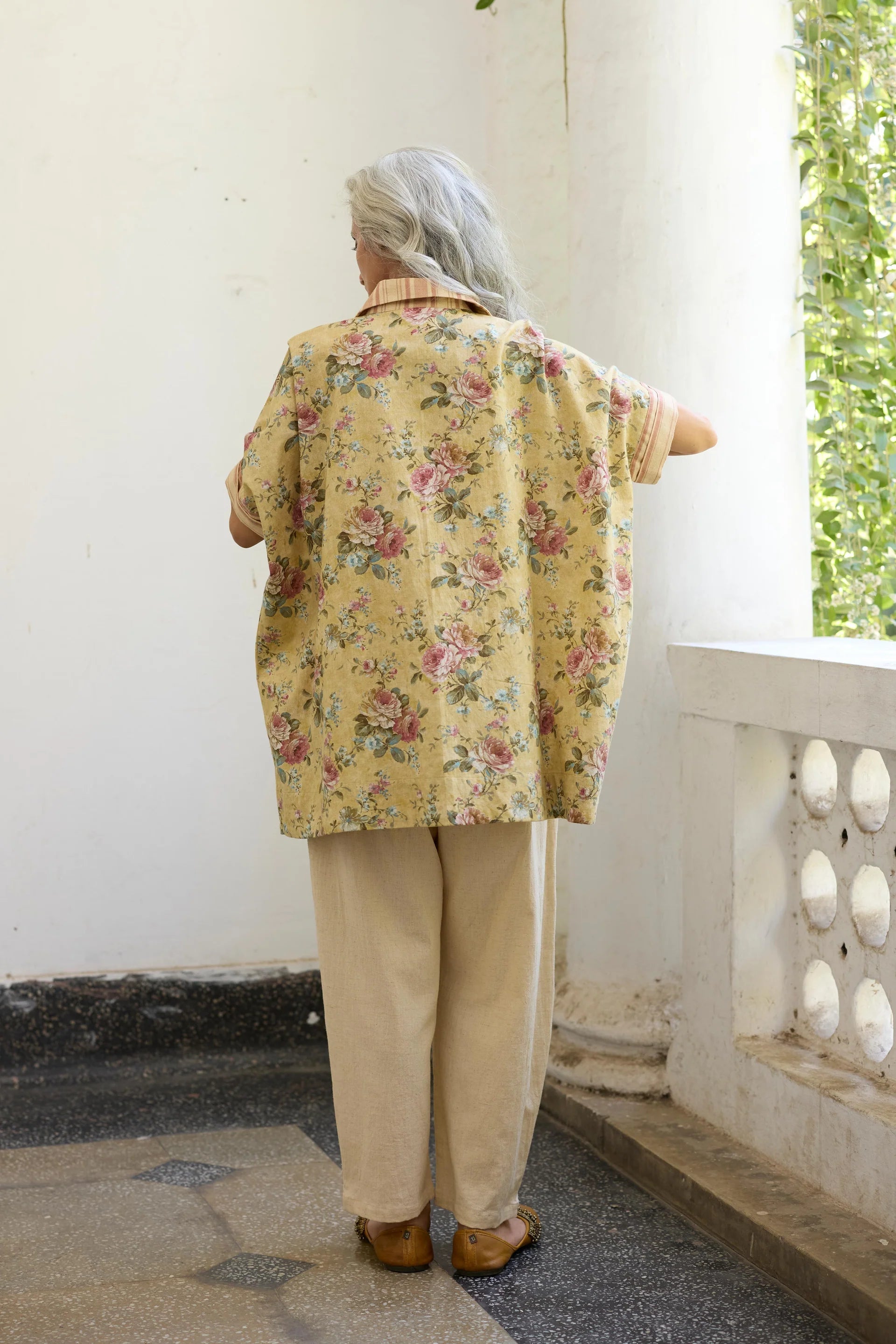 Kiiro Co-ord Set - Yellow and Ecru - CiceroniCo-ord SetKhyati Rughani