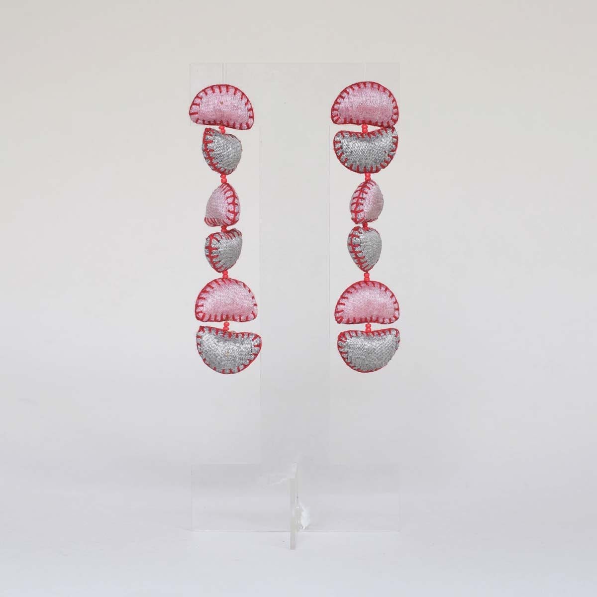 Kimaya Long Earrings - Pink - CiceroniEarringsPaulami