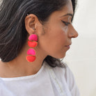 Kimaya Short earrings - Hot Pink - CiceroniEarringPaulami