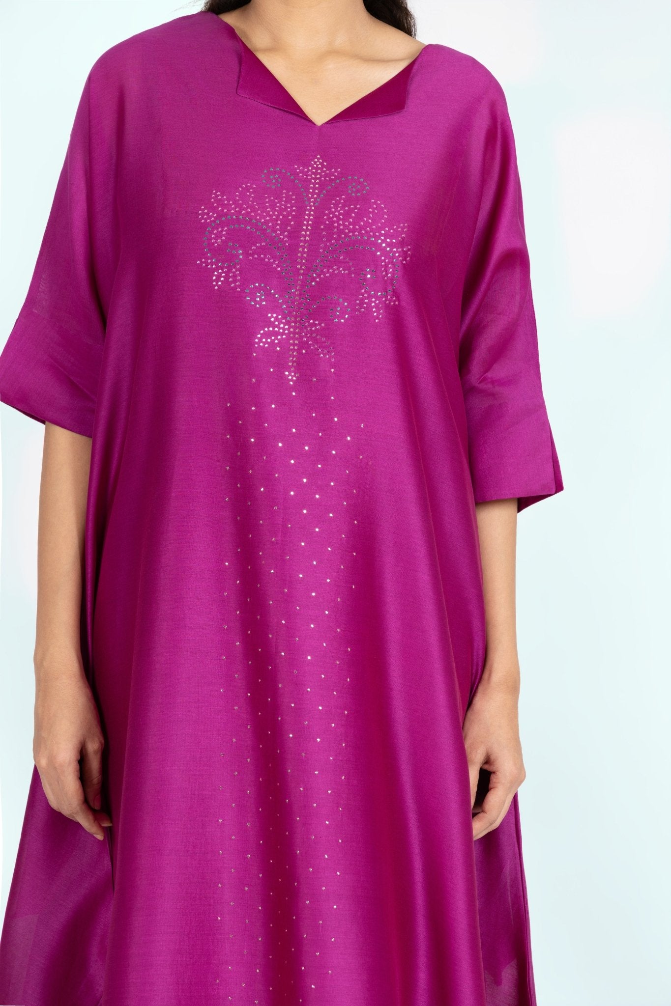 Kimono Tunic and Pants - Fuchsia Pink - CiceroniTunic SetBhavik Shah