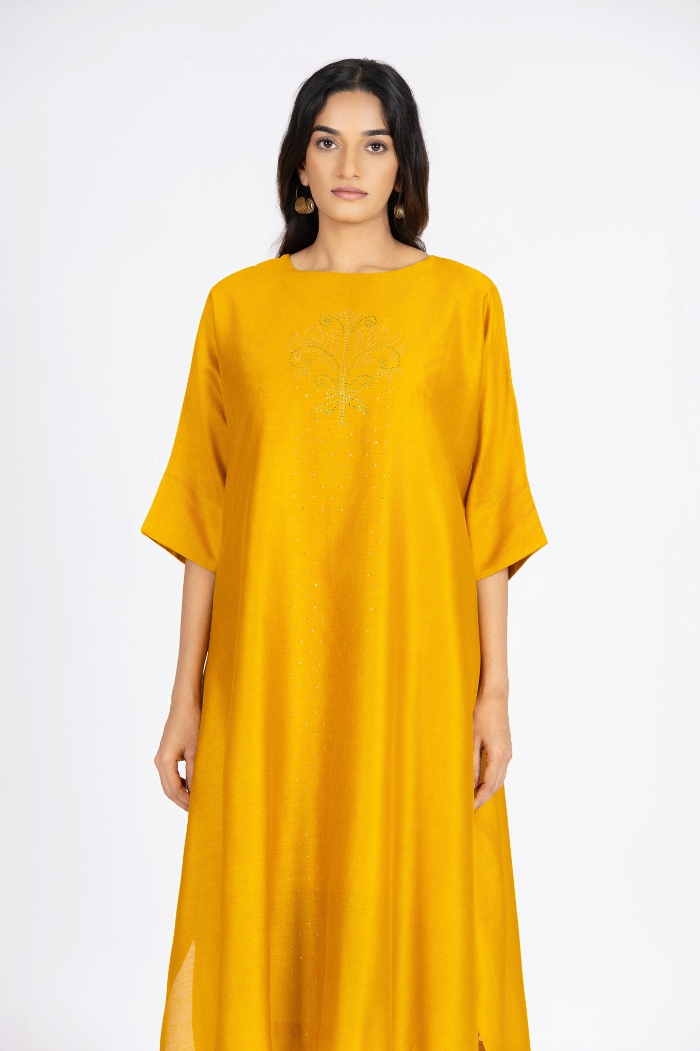 Kimono Tunic and Pants - Golden Yellow - CiceroniTunic SetBhavik Shah