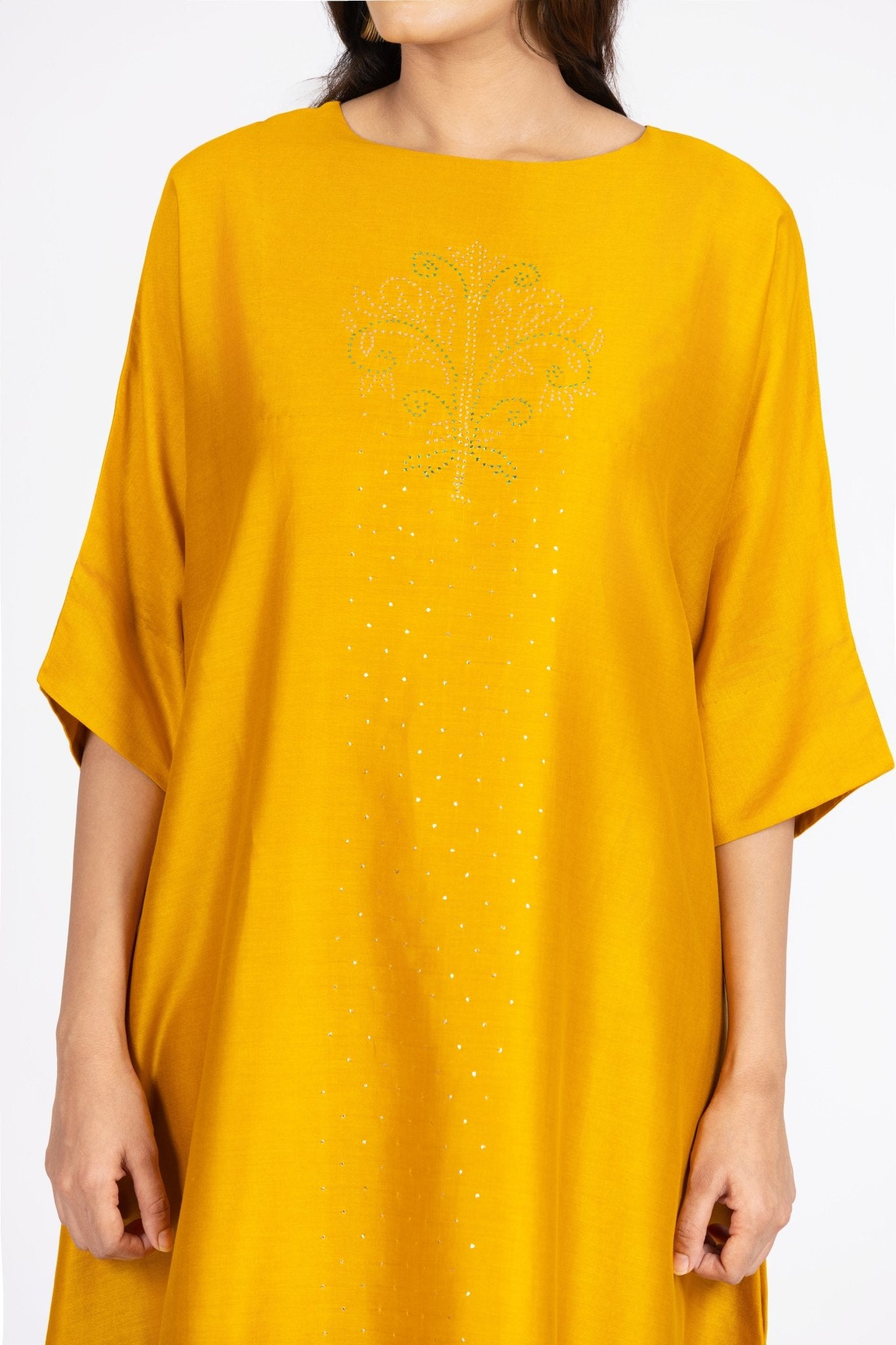 Kimono Tunic and Pants - Golden Yellow - CiceroniTunic SetBhavik Shah