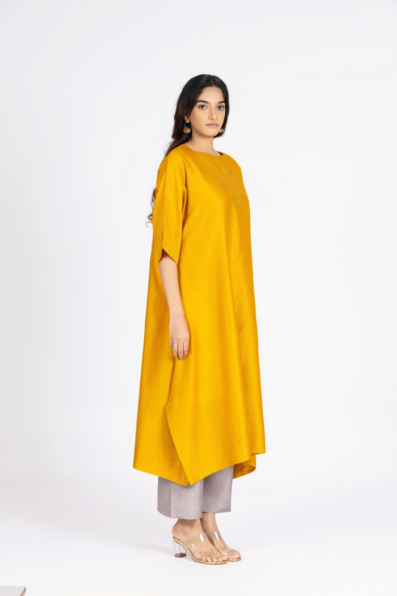 Kimono Tunic and Pants - Golden Yellow - CiceroniTunic SetBhavik Shah