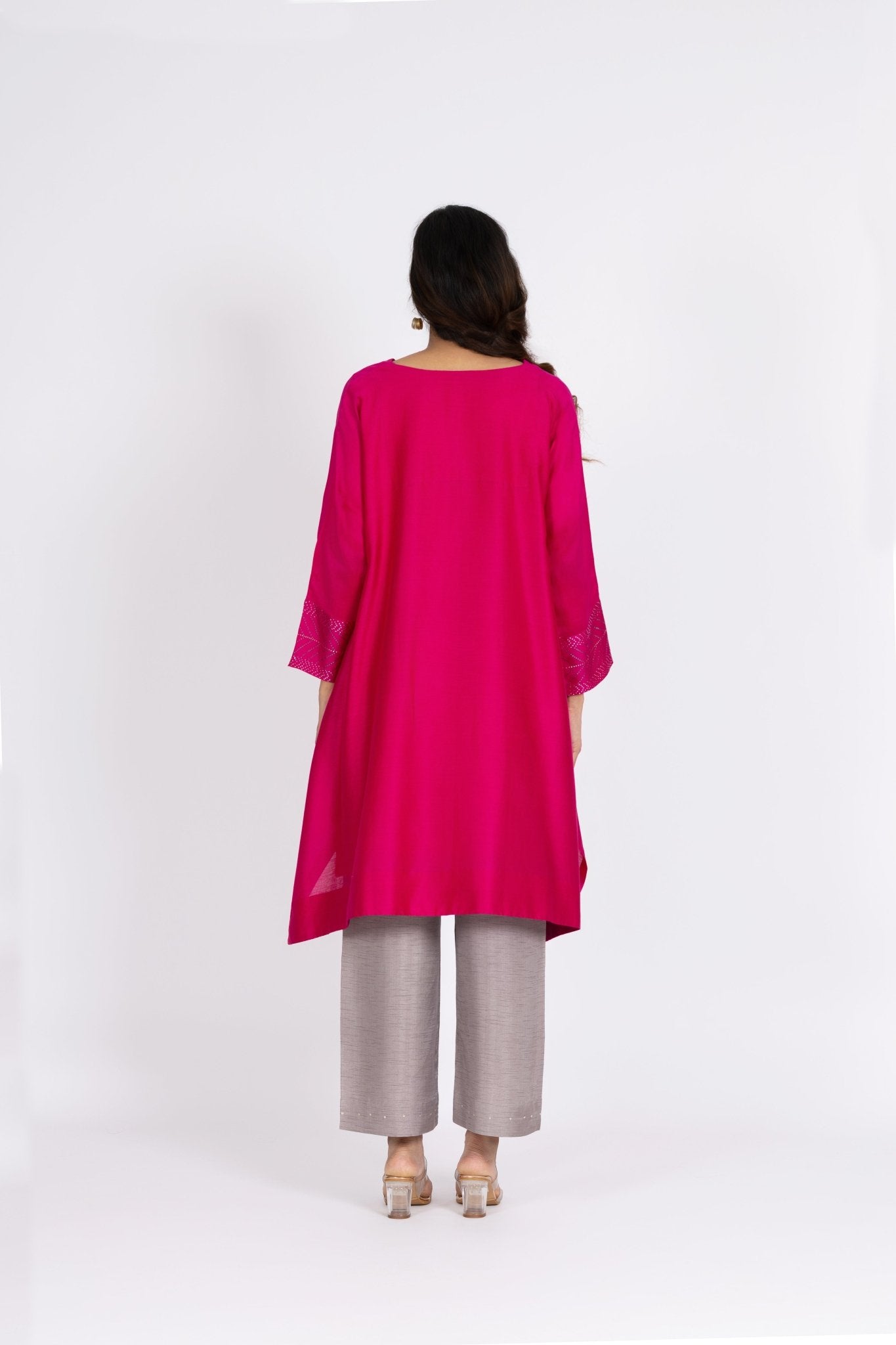 Kimono Tunic and Pants - Strawberry Pink - CiceroniTunic SetBhavik Shah