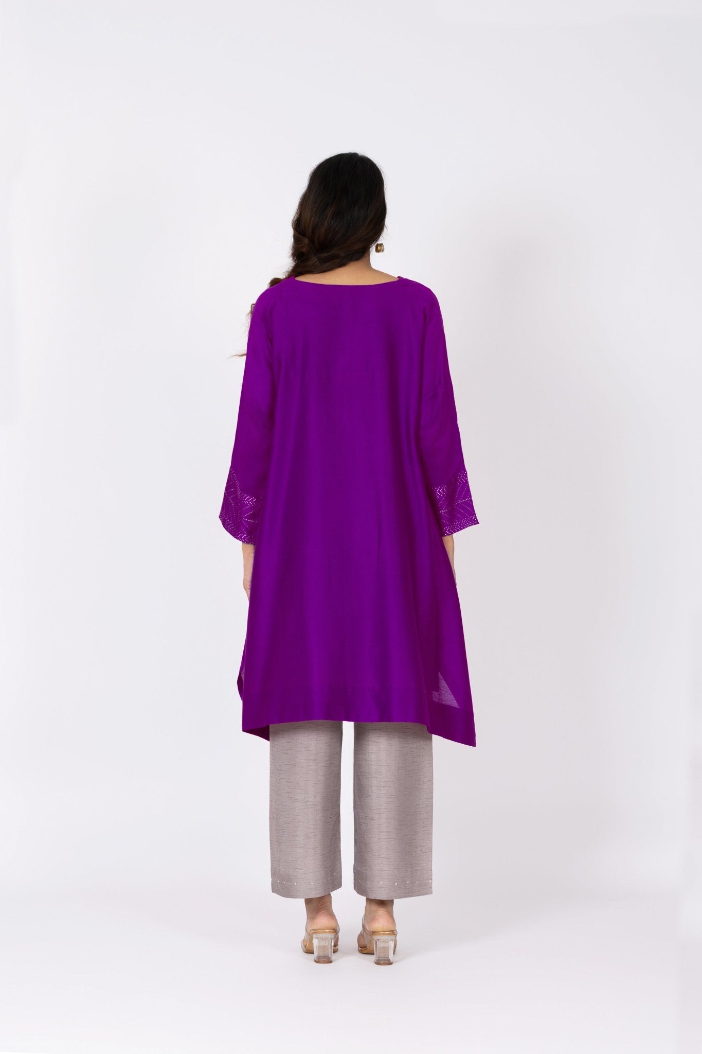 Kimono Tunic and Pants - Violet - CiceroniTunic SetBhavik Shah