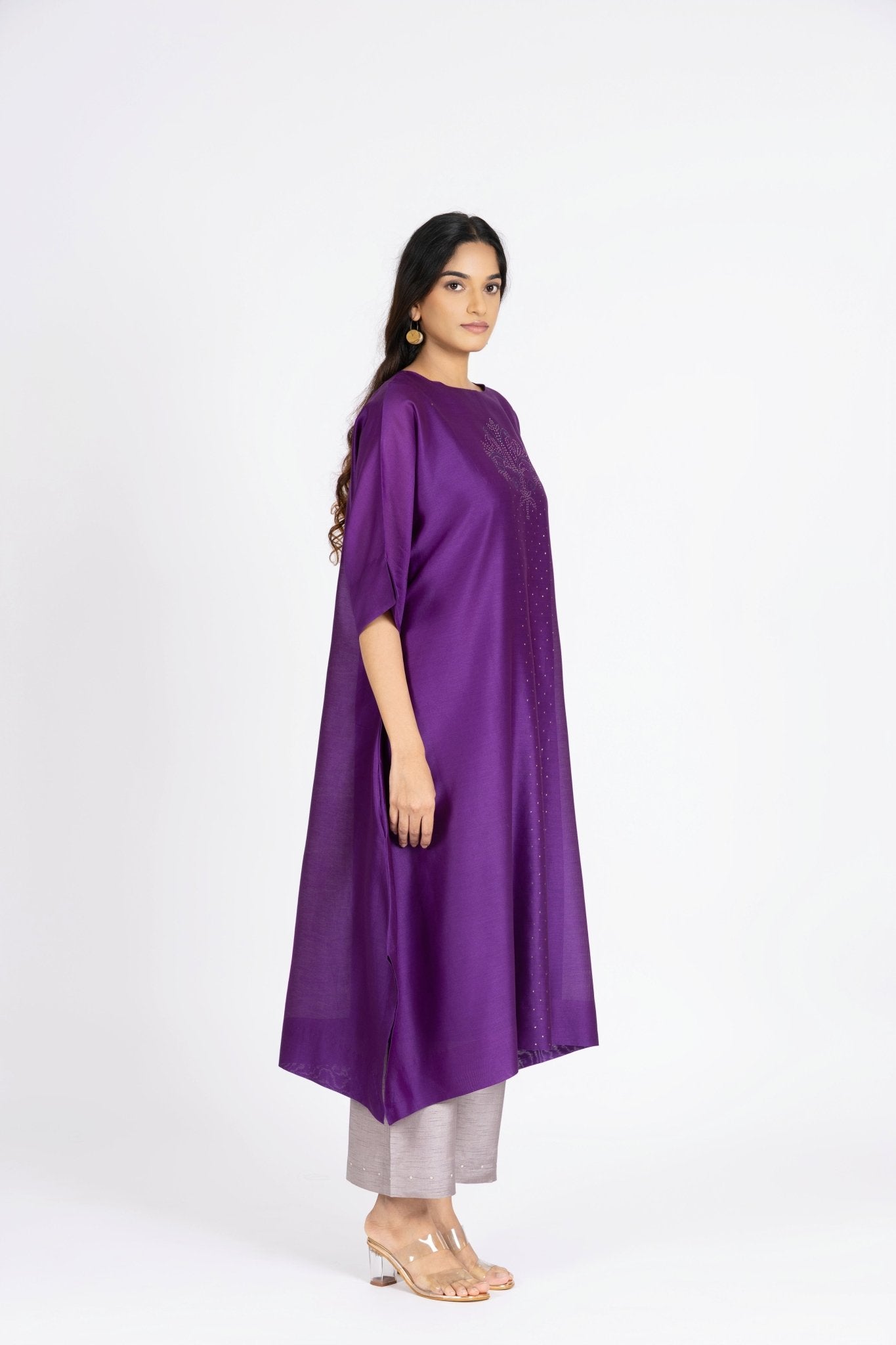 Kimono Tunic and Pants - Violet - CiceroniTunic SetBhavik Shah