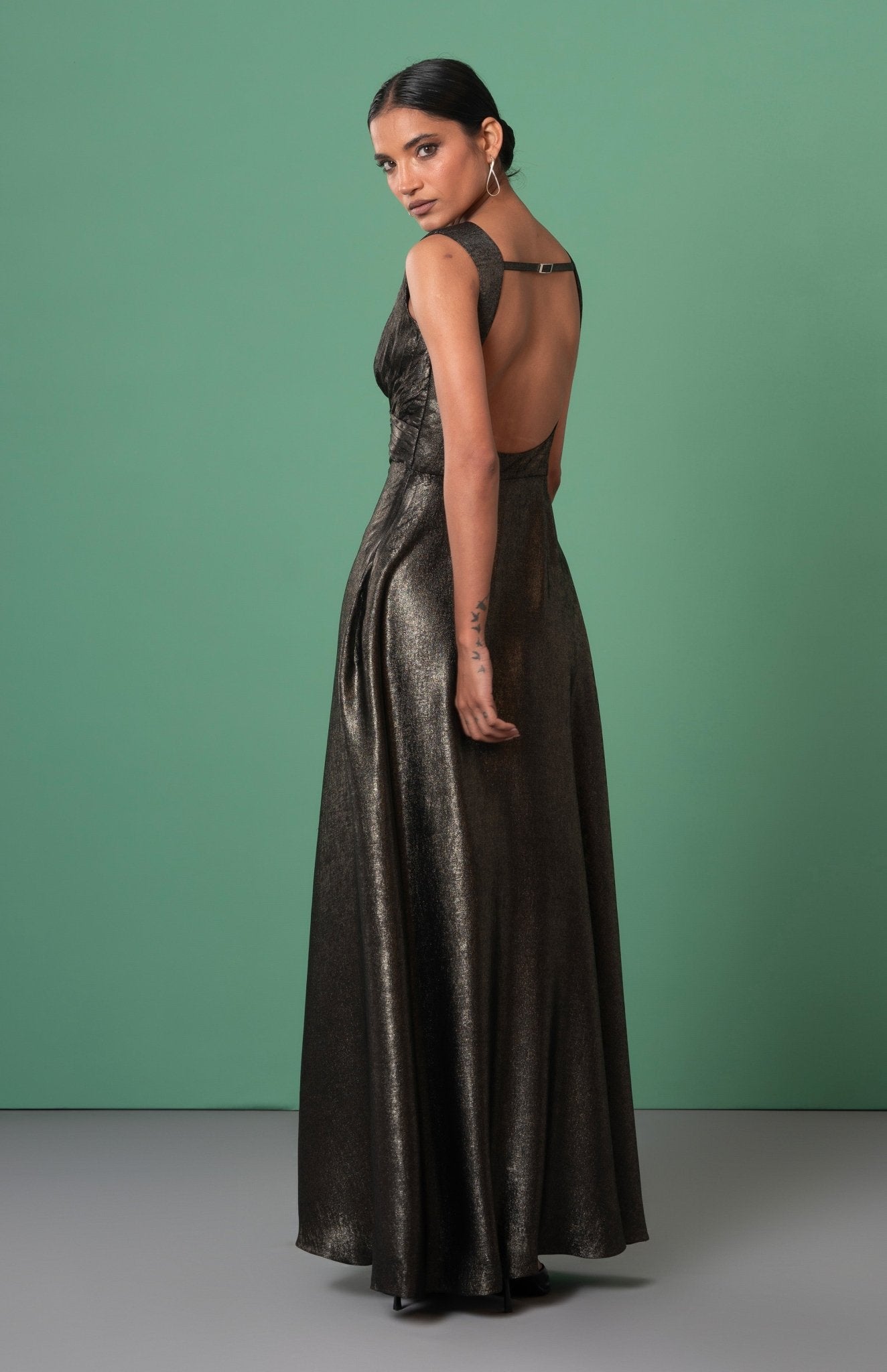 Kira Draped Dress - CiceroniDressesAdvait