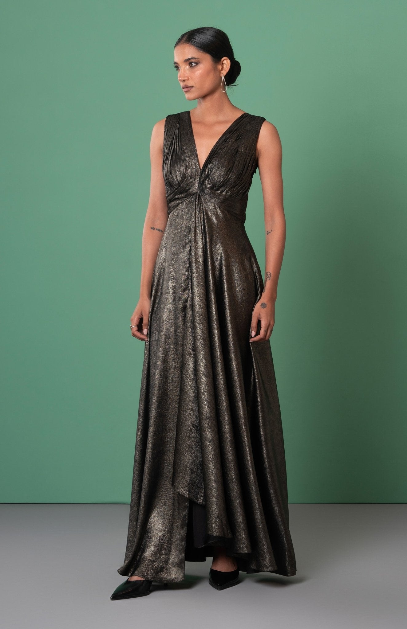 Kira Draped Dress - CiceroniDressesAdvait