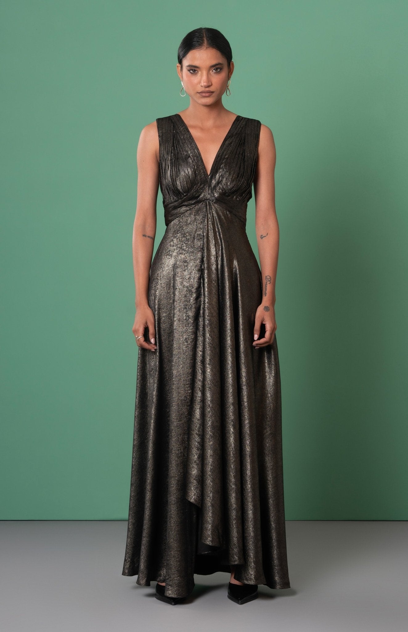 Kira Draped Dress - CiceroniDressesAdvait